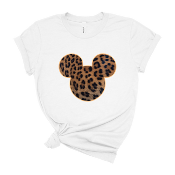 Mickey Head Real Leopard - Park Shirts Store
