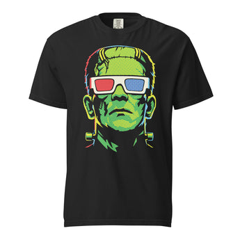 Frankenstein Pop Art T-Shirt | 3D Glasses Graphic Tee - Park Shirts Store