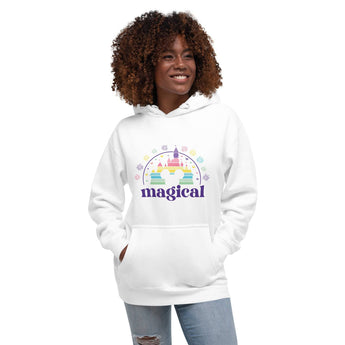 Magical Castle With Fireworks - Hoodie - Park Shirts Store
