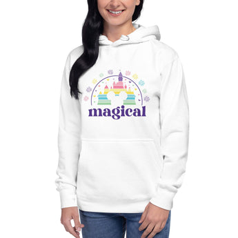 Magical Castle With Fireworks - Hoodie - Park Shirts Store