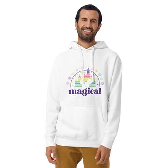 Magical Castle With Fireworks - Hoodie - Park Shirts Store