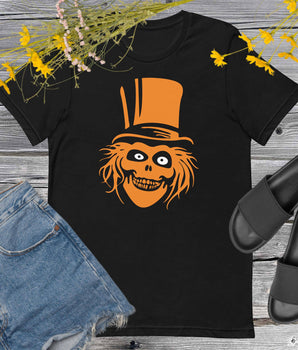 Haunted Mansion Hat Box Ghost - Orange - Park Shirts Store