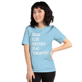 Anna, Elsa, Kristoff, Olaf, Samantha? - Park Shirts Store