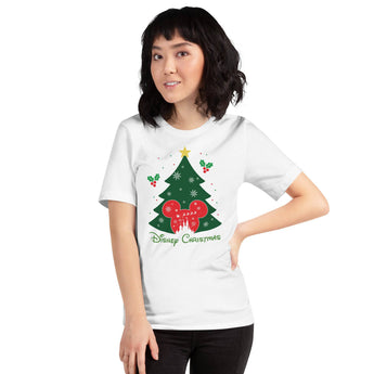 Disney Christmas Tree With Red Mickey - Park Shirts Store