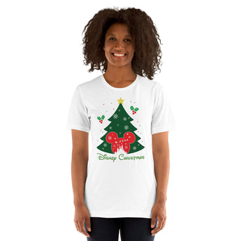 Disney Christmas Tree With Red Mickey - Park Shirts Store