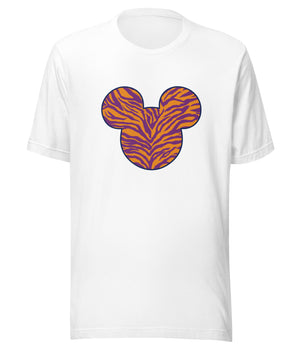 Mickey Head Zebra Purple & Orange - Park Shirts Store