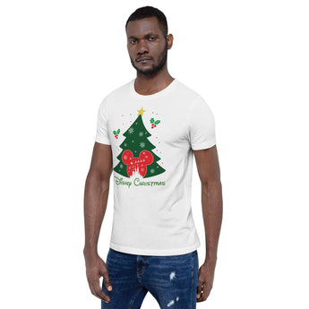 Disney Christmas Tree With Red Mickey - Park Shirts Store