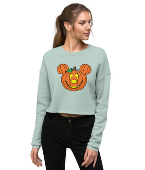 Mickey Pumpkin - Crop Sweatshirt - Park Shirts Store