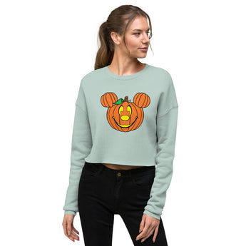 Mickey Pumpkin - Crop Sweatshirt - Park Shirts Store