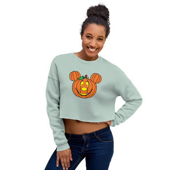 Mickey Pumpkin - Crop Sweatshirt - Park Shirts Store