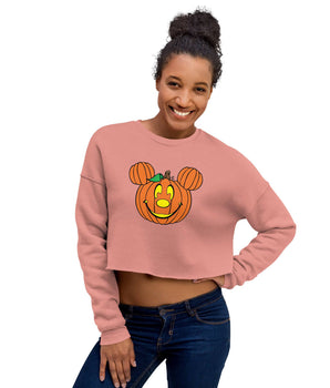 Mickey Pumpkin - Crop Sweatshirt - Park Shirts Store
