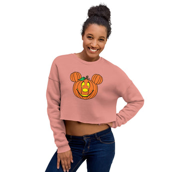 Mickey Pumpkin - Crop Sweatshirt - Park Shirts Store