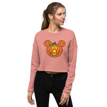 Mickey Pumpkin - Crop Sweatshirt - Park Shirts Store