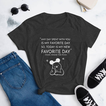 Winnie The Pooh Favorite Day Women's Fit - Park Shirts Store