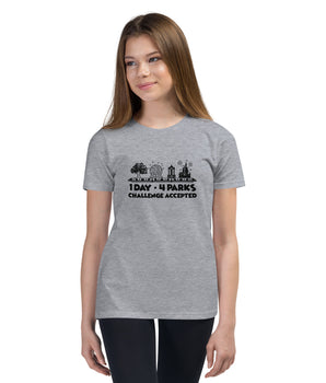 1 Day 4 Parks Challenge - Black - Park Shirts Store