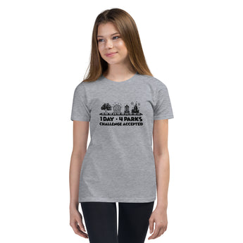 1 Day 4 Parks Challenge - Black - Park Shirts Store
