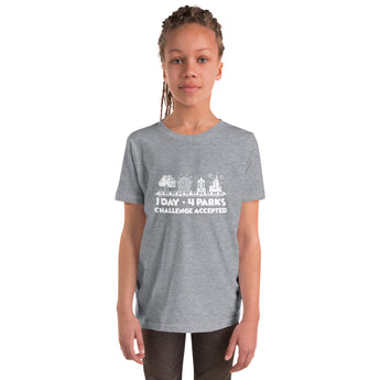 1 Day 4 Parks Challenge - White - Park Shirts Store