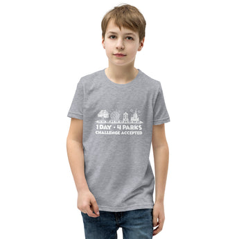1 Day 4 Parks Challenge - White - Park Shirts Store
