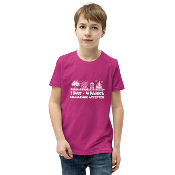 1 Day 4 Parks Challenge - White - Park Shirts Store
