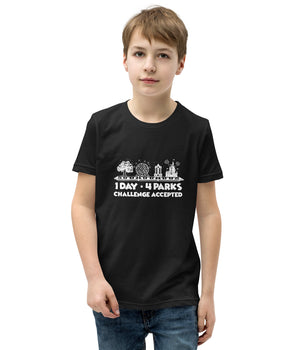 1 Day 4 Parks Challenge - White - Park Shirts Store