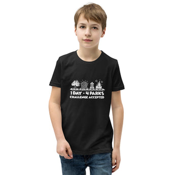1 Day 4 Parks Challenge - White - Park Shirts Store