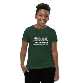 1 Day 4 Parks Challenge - White - Park Shirts Store