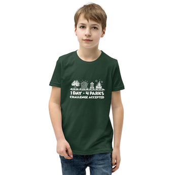 1 Day 4 Parks Challenge - White - Park Shirts Store