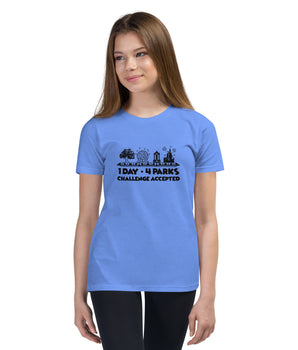1 Day 4 Parks Challenge - Black - Park Shirts Store