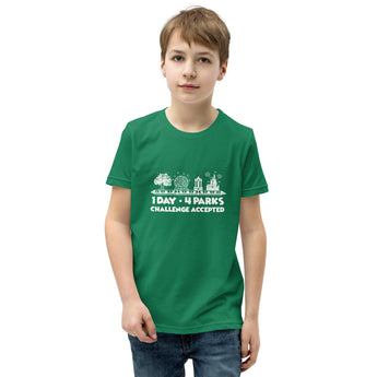1 Day 4 Parks Challenge - White - Park Shirts Store