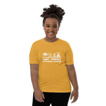 1 Day 4 Parks Challenge - White - Park Shirts Store