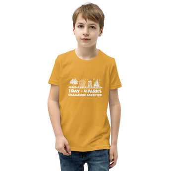 1 Day 4 Parks Challenge - White - Park Shirts Store