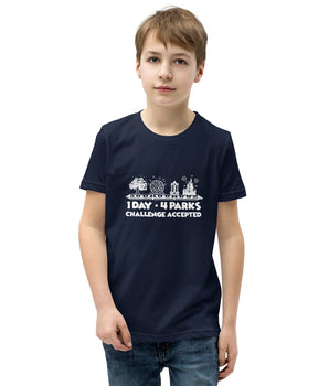 1 Day 4 Parks Challenge - White - Park Shirts Store