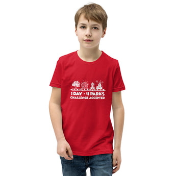 1 Day 4 Parks Challenge - White - Park Shirts Store