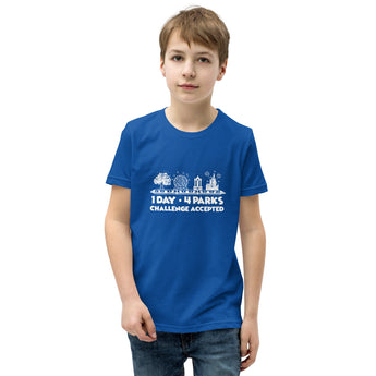 1 Day 4 Parks Challenge - White - Park Shirts Store