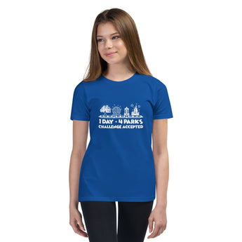 1 Day 4 Parks Challenge - White - Park Shirts Store