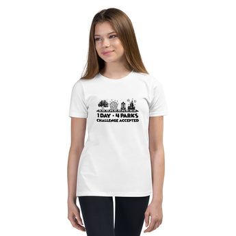 1 Day 4 Parks Challenge - Black - Park Shirts Store